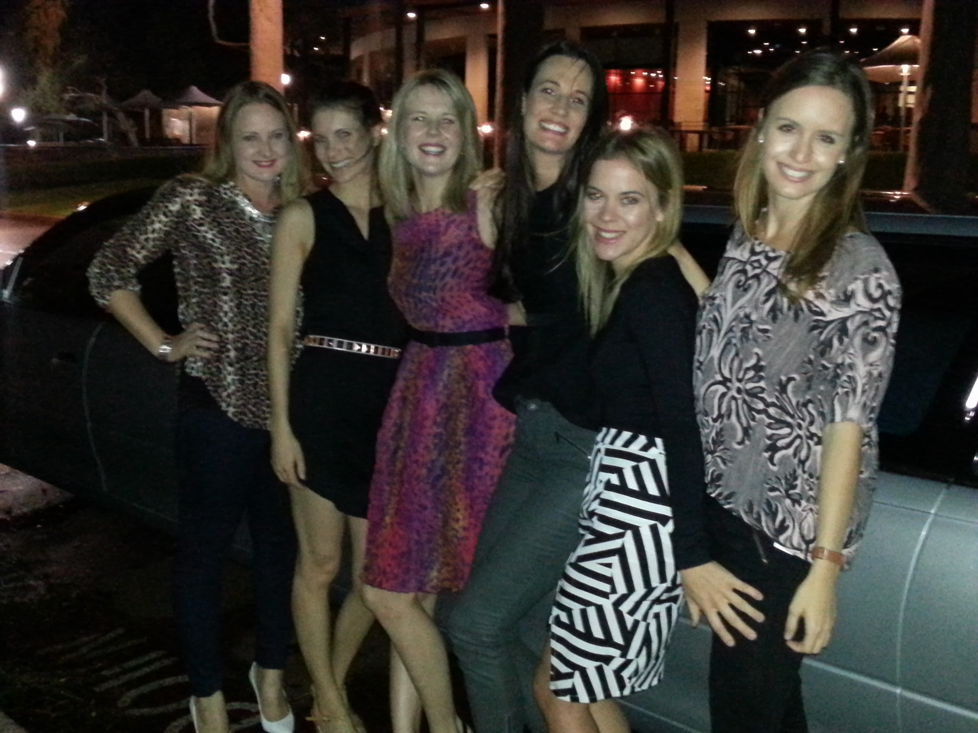 Wedding limousine hire Perth night out for these lively ladies