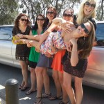 Limos Perth with a group of lively ladies on their hens day. Limousine Unlimited also help with corporate limo hire events, wedding limo hire and winery limo tours.